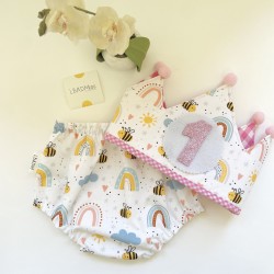 Pack cumpleaños ABEJA y ARCO IRIS