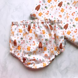 Cubrepañal Osos y Ardillas