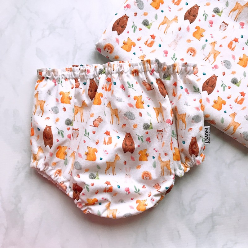 Cubrepañal Osos y Ardillas