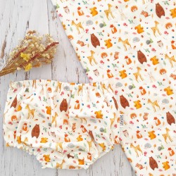 Cubrepañal Osos y Ardillas