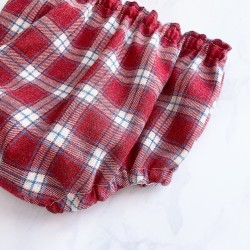 Cubrepañal Afelpado Granate y blanco