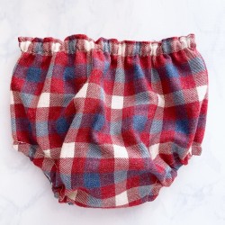 Cubrepañal Afelpado Granate y azul