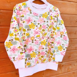 Sudadera pink FLOWERS